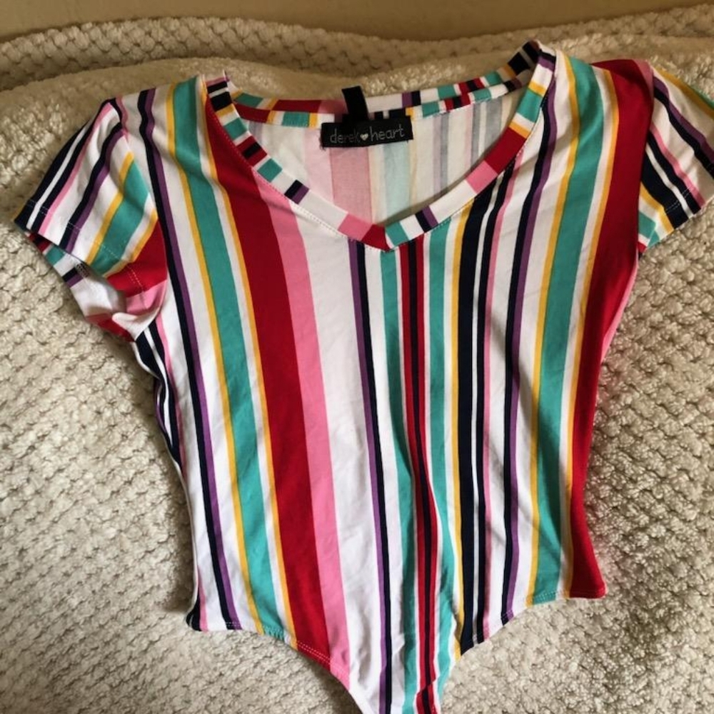 A super cute striped onesy